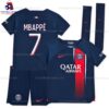 PSG Mbappé 7 Home 23/24 Kid Football Kit Sales