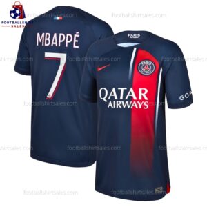 PSG Mbappé 7 Home 23/24 Men Football Shirt Sales