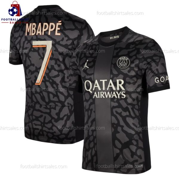 PSG Mbappé 7 Third 23/24 Men Football Shirt Sales