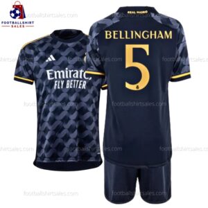 Real Madrid Bellingham 5 Away 23/24 Kid Football Kit Sales