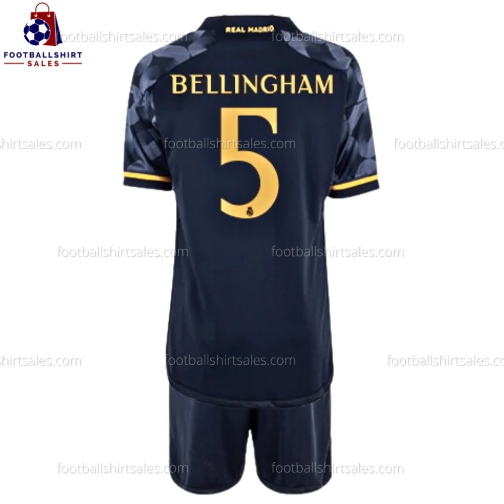 Real Madrid Bellingham 5 Away 23/24 Kid Football Kit Sales 1 Real Madrid Bellingham 5 Away 23/24 Kid Football Kit Sales