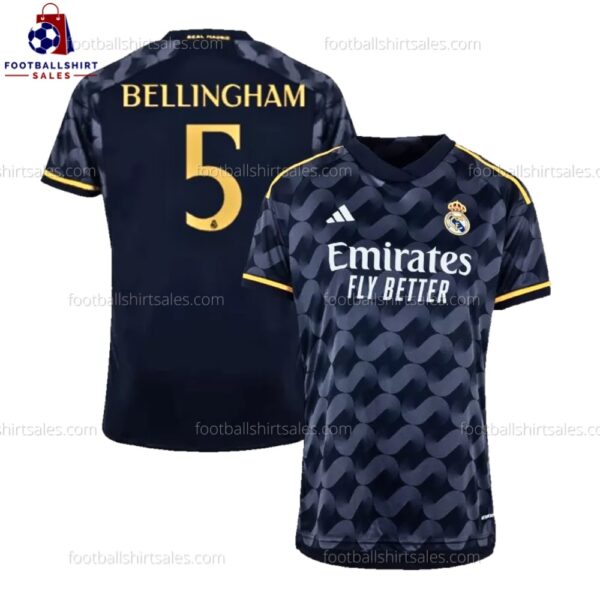 Real Madrid Bellingham 5 Away 23/24 Football Shirt Sales