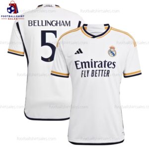 Real Madrid Bellingham 5 Home 23/24 Men Football Shirt Sales