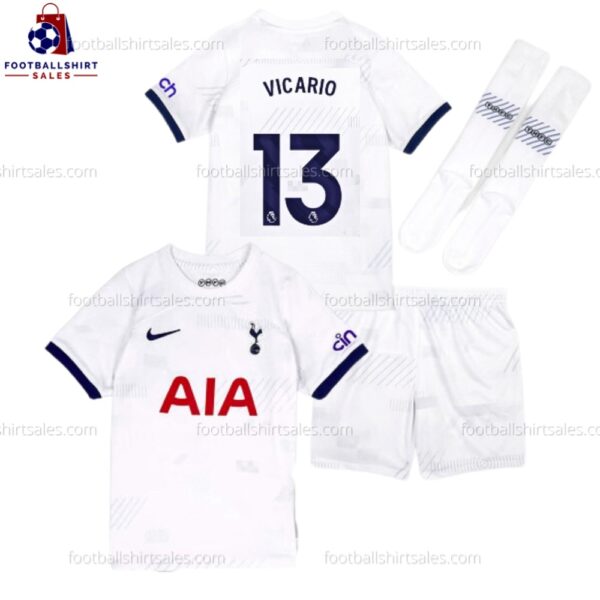 Tottenham Vicario 13 Home 23/24 Kid Football Kit Sales