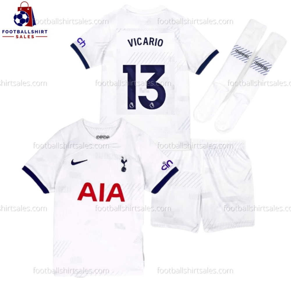 Tottenham Vicario 13 Home 23/24 Kid Football Kit Sales