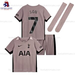 Tottenham Son 7 Third 23/24 Kid Football Kit Sales