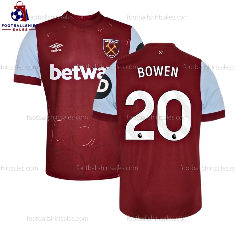 Westham Bowen 20 Home 23/24 Men Football Shirt Sales