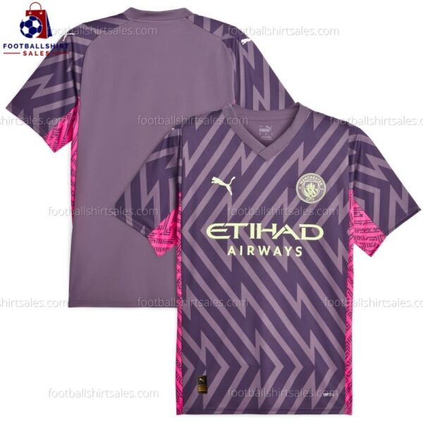 Man City Goalkeeper Purple 23/24 Men Football Shirt Sales
