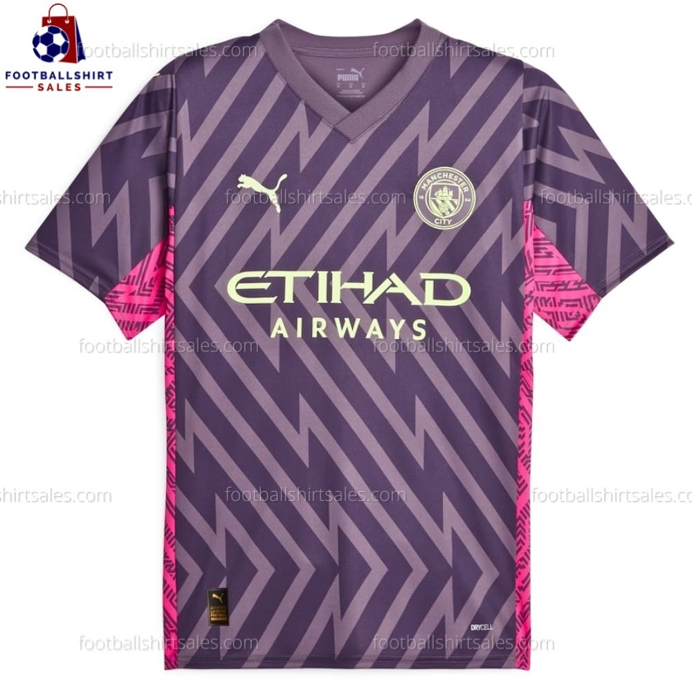 Man City Goalkeeper Purple 23/24 Men Football Shirt Sales