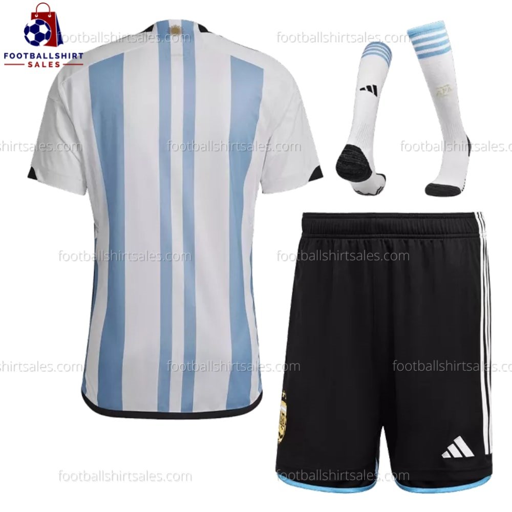 Argentina Home 2022 Kid Football Kit Sales 1 Argentina Home 2022 Kid Football Kit Sales