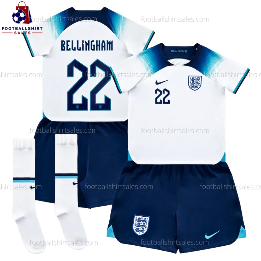 England Bellingham 22 Home 2022 Kid Football Kit Sales