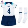 England Rice 4 Home 2022 Kid Football Kit Sales
