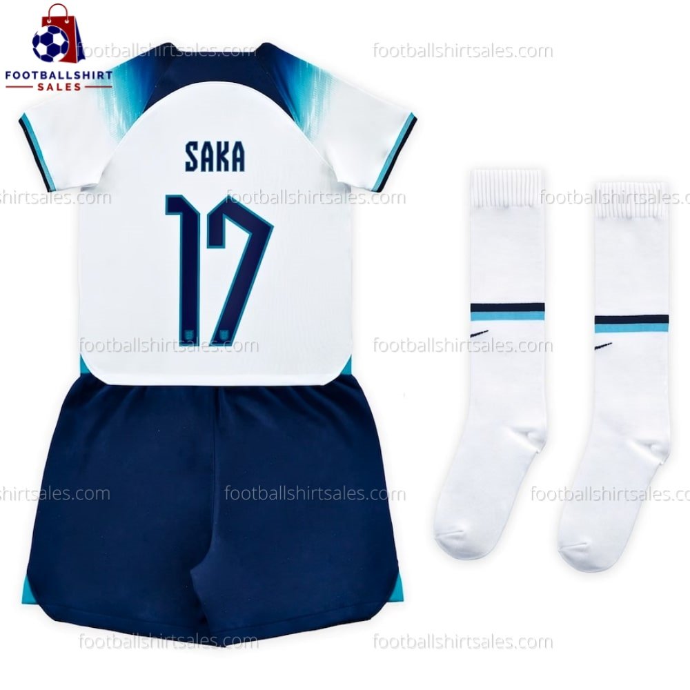 England Saka 17 Home 2022 Kid Football Kit Sales 2 England Saka 17 Home 2022 Kid Football Kit Sales