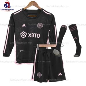 Inter Miami Away Long Sleeve 23/24 Kid Football Kit Sales