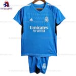 Real Madrid Blue Goalkeeper 23/24 Kid Football Kit Sales