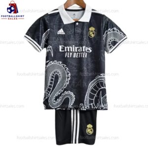 Real Madrid Black 23/24 Kid Football Kit Sales