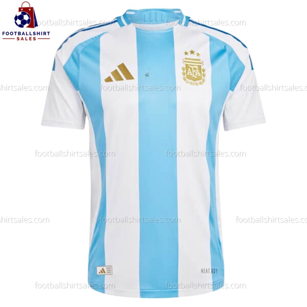 Argentina Home 2024 White Short Kid Football Kit Sales 1 Argentina Home 2024 White Short Kid Football Kit Sales
