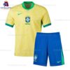Brazil Home 2024 Kid Football Kit Sales