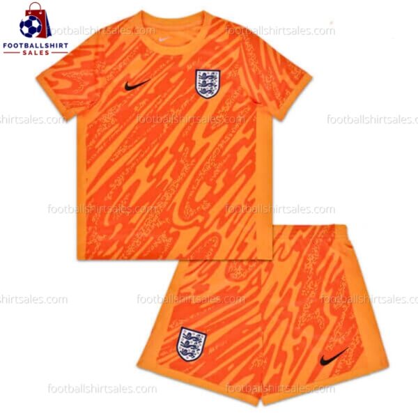 England Goalkeeper 2024 Kid Football Kit Sales