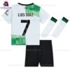 Liverpool Luis Diaz 7 Away 23/24 Kid Football Kit Sales