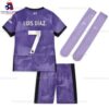 Liverpool Luis Diaz 7 Third 23/24 Kid Football Kit Sales