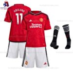 Manchester United Hojlund 11 Home 23/24 Kid Football Kit Sales Printed