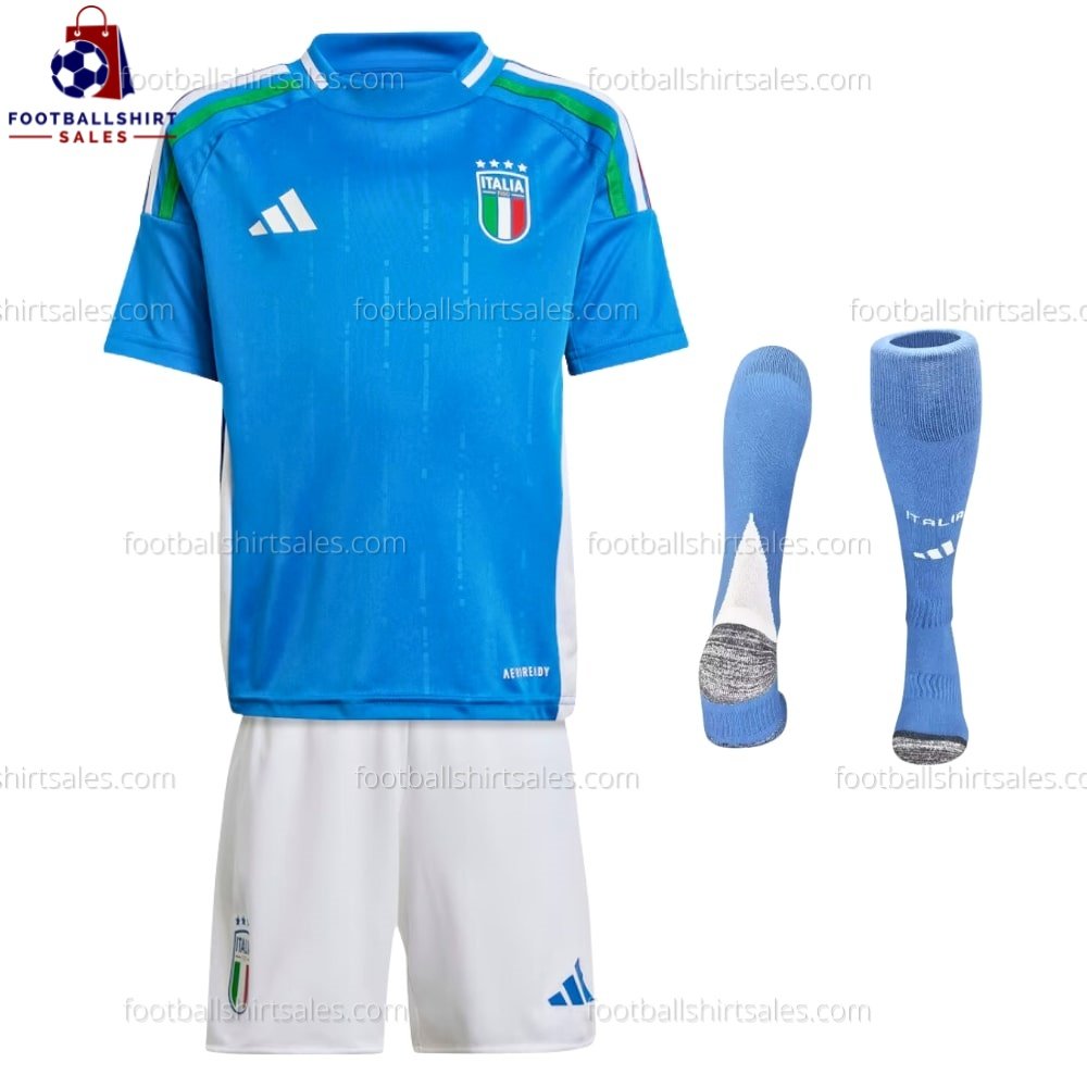 Italy Home 2024 Kid Football Kit Sales 2 Italy Home 2024 Kid Football Kit Sales