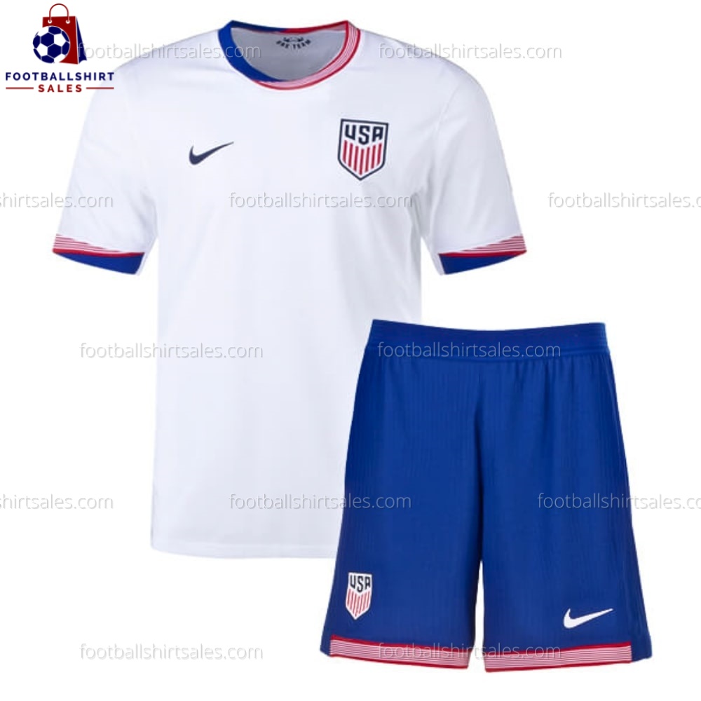 USA Home 2024 Kid Football Kit Sales