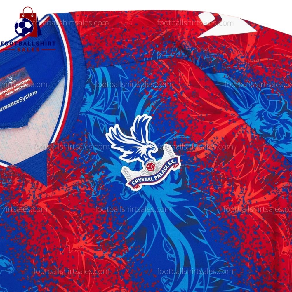 Crystal Palace Home 24/25 Men Football Shirt Sales Split View