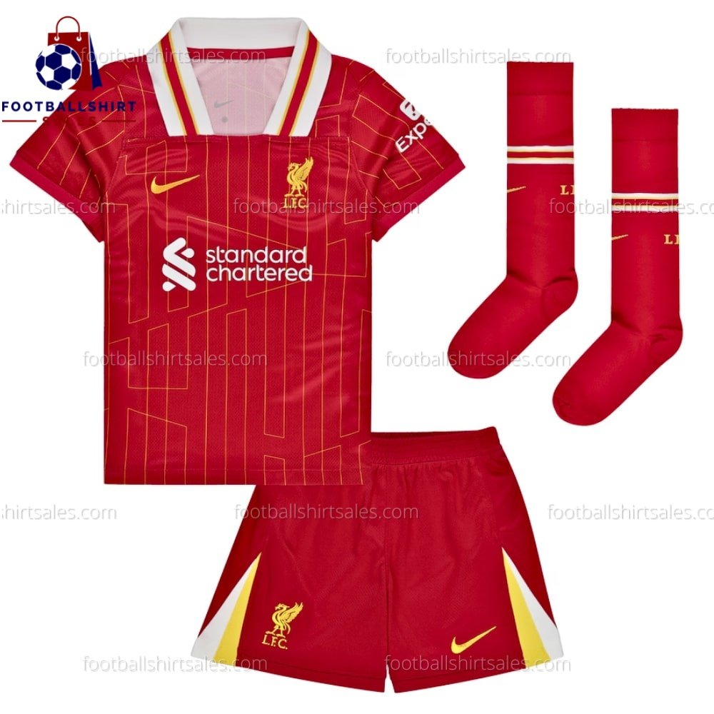 Liverpool Home 24 25 Kid Football Kit (3) Liverpool Home 24/25 Kid Football Kit Sales