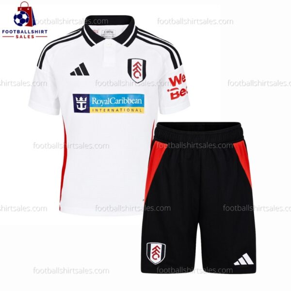 Fulham Home 24/25 Kid Football Kit Sales