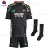 Arsenal Away 24 25 Kid Football Kit Front View