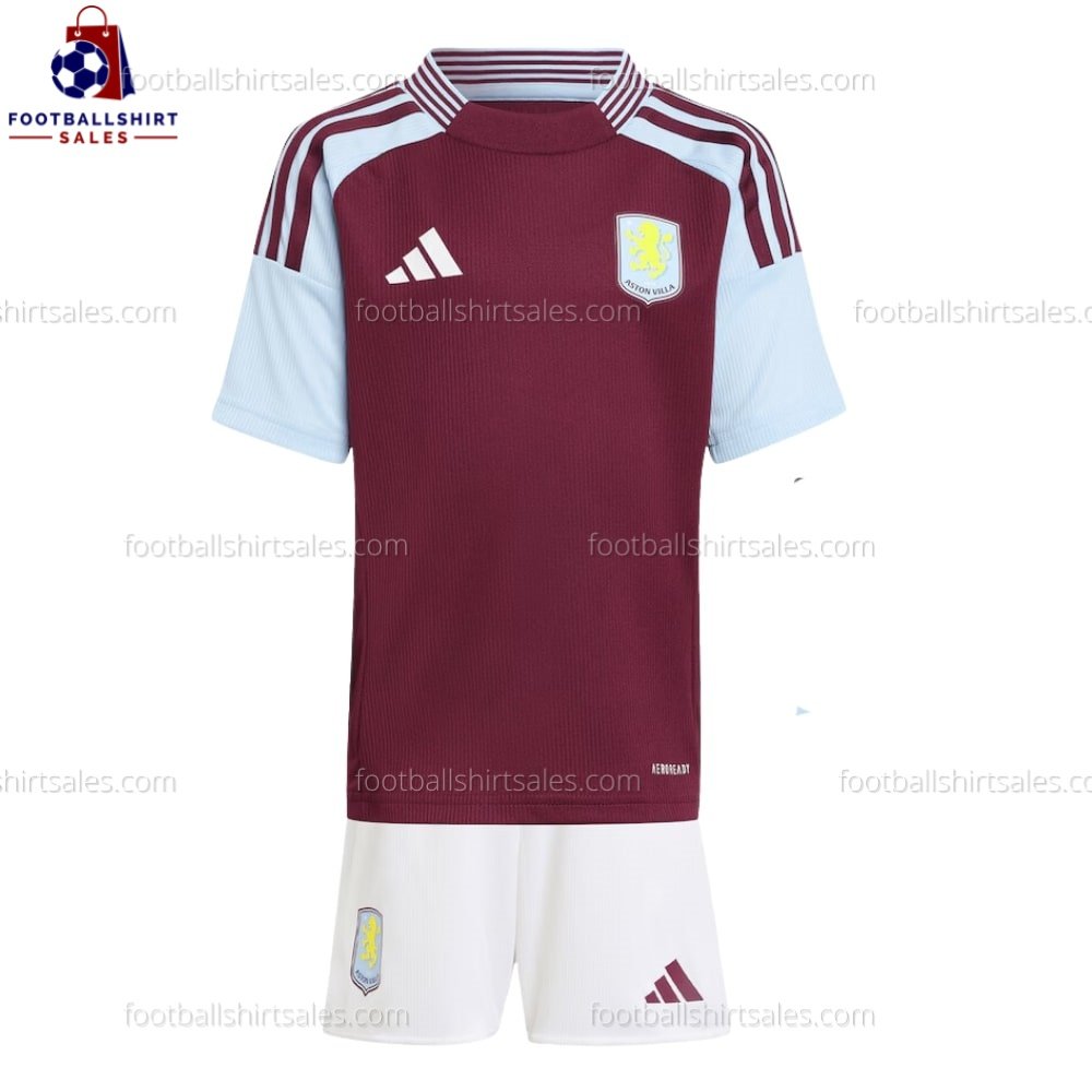 Aston Villa Home 24/25 Kid Football Kit Sales