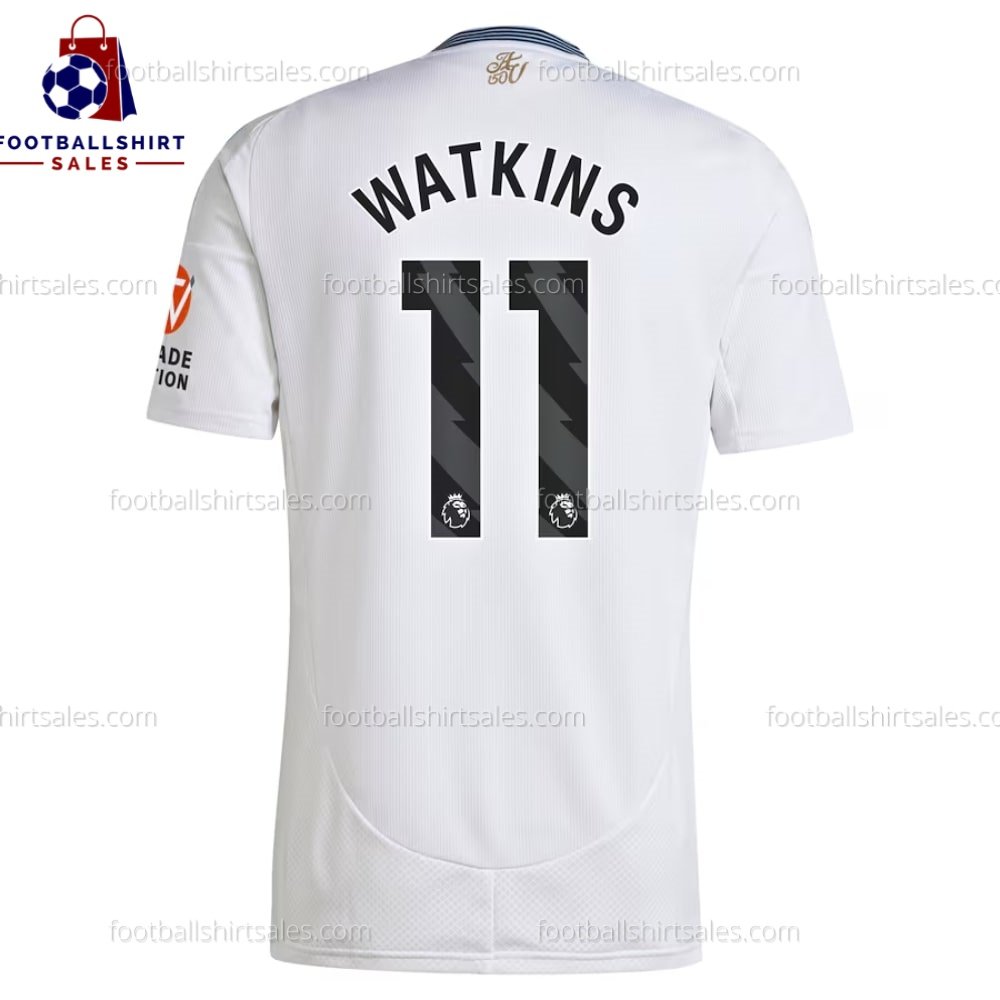 Aston Villa Watkins 11 Away 24 25 Men Football Shirt Back View