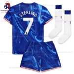 Chelsea Sterling 7 Home 24/25 Kid Football Kit Sales