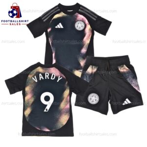 Leicester City Vardy 9 Away 24 25 Kid Football Kit