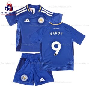 Leicester City Vardy 9 Home 24 25 Kid Football Kit