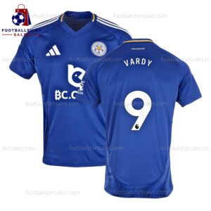 Leicester City Vardy 9 Home 24 25 Men Football Shirt