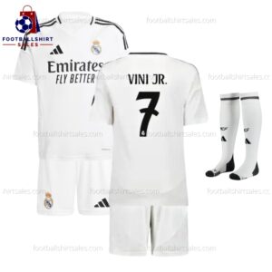 Real Madrid Vini JR. 7 Home 24 25 Kid Football Kit