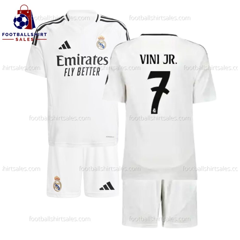 Real Madrid Vini JR. 7 Home 24 25 Kid Football Kit
