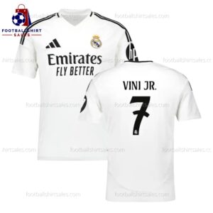 Real Madrid Vini JR. 7 Home 24 25 Men Football Shirt