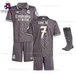 Real Madrid Vini JR. 7 Third 24/25 Kid Football Kit Sales