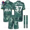 Tottenham Van De Ven 37 Away 24 25 Kid Football Kit