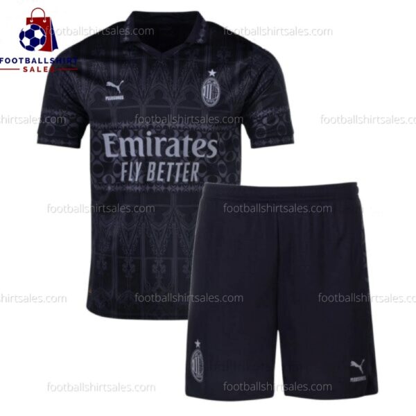 AC Milan x Pleasures Kid Football Kit Sales 24/25 Front View