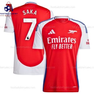 Arsenal Saka 7 Home Men Football Shirt Sales 24/25