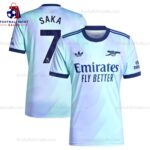 Arsenal Saka 7 Third Men Football Shirt Sales 24/25