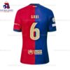 Barcelona Gavi 6 Home 24/25 Men Football Shirt Sales Back View