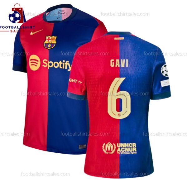 Barcelona Gavi 6 Home 24/25 Men Football Shirt Sales Full View