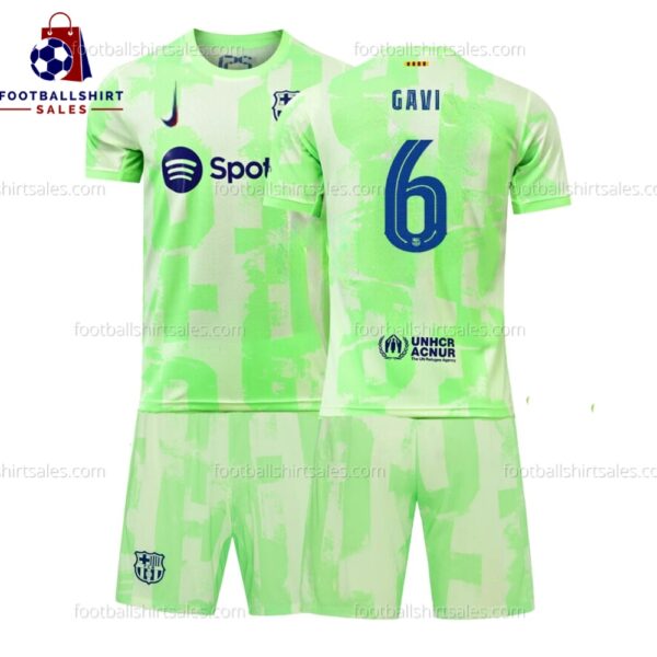 Barcelona Gavi 6 Third No Socks 24/25 Kid Football Kit Sales