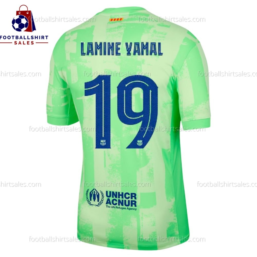 Barcelona Lamine Yamal 19 Third 24/25 Men Football Shirt Sales Back View